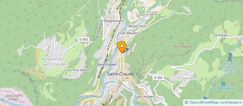 localisation de l'entreprise RME 2009  SAINT-CLAUDE