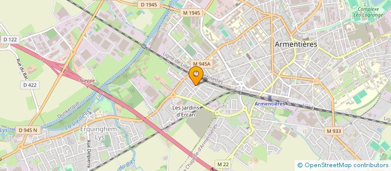 localisation de l'entreprise RMENDES ARTISAN COIFFEUR  ERQUINGHEM-LYS