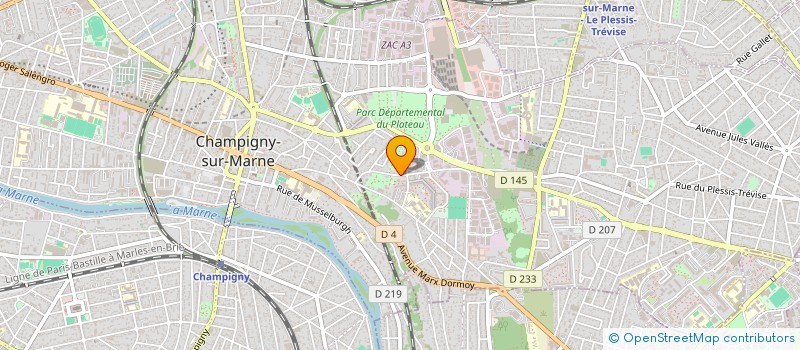 localisation de l'entreprise RMF CONSTRUCTION à CHAMPIGNY-SUR-MARNE