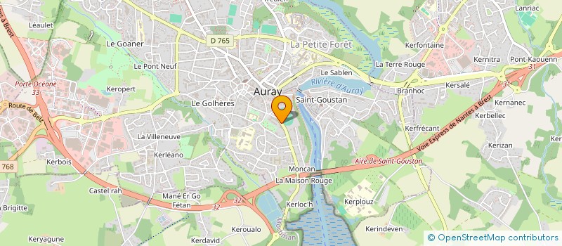 localisation de l'entreprise RMF CONSULTRAVAUX à AURAY