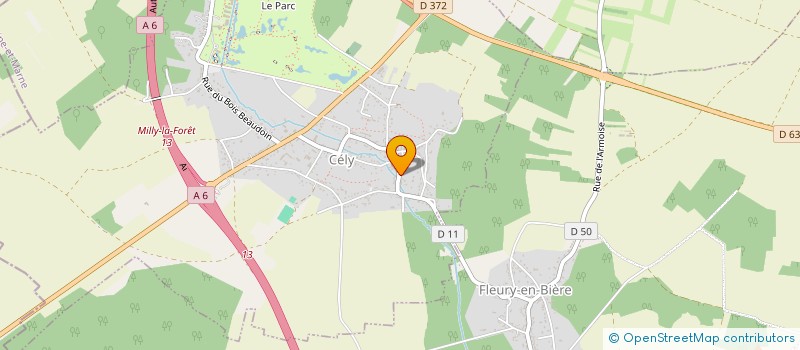 localisation de l'entreprise RMF DU GATINAIS  CELY