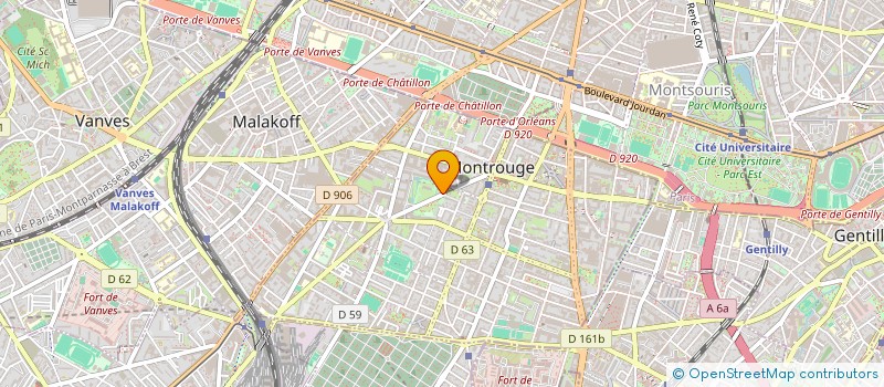 localisation de l'entreprise RMF HOLDING  MONTROUGE