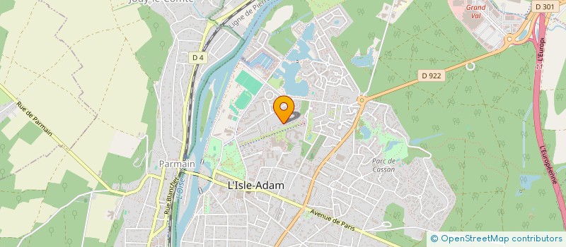 localisation de l'entreprise RMG  L'ISLE-ADAM