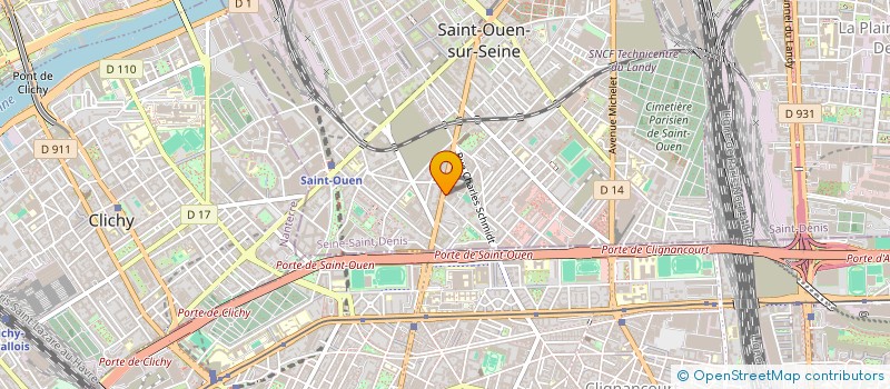 localisation de l'entreprise RMG 93 à SAINT-OUEN-SUR-SEINE