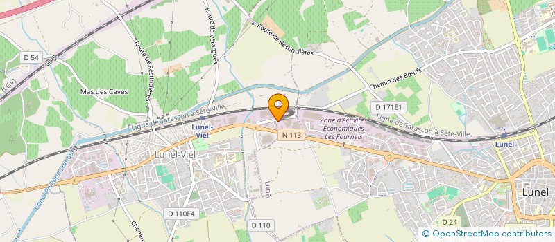 localisation de l'entreprise RMG  LUNEL-VIEL