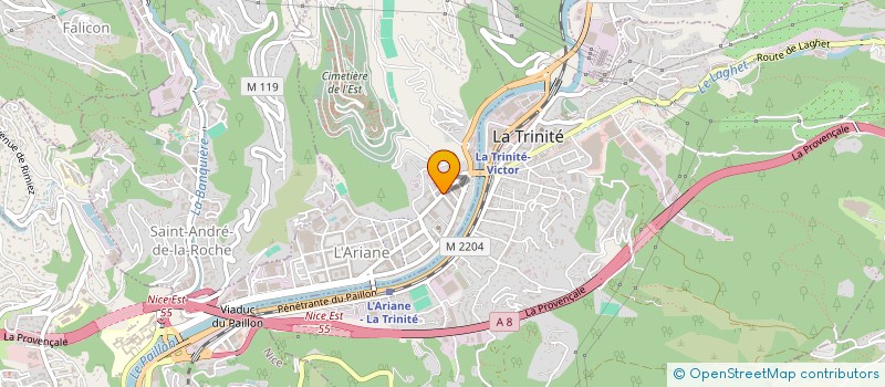 localisation de l'entreprise RMG BATIMENT à NICE