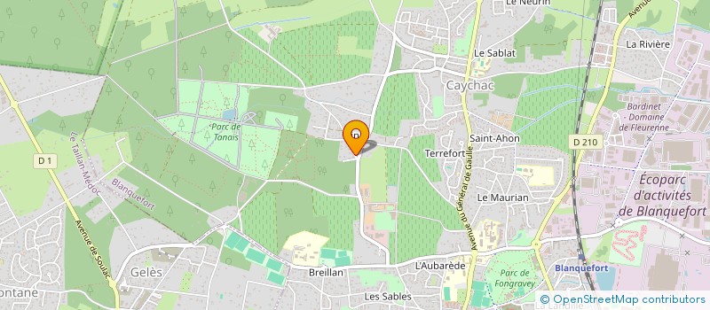 localisation de l'entreprise RMGO PATRIMOINE à BLANQUEFORT