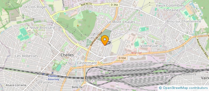localisation de l'entreprise RMH à CHELLES