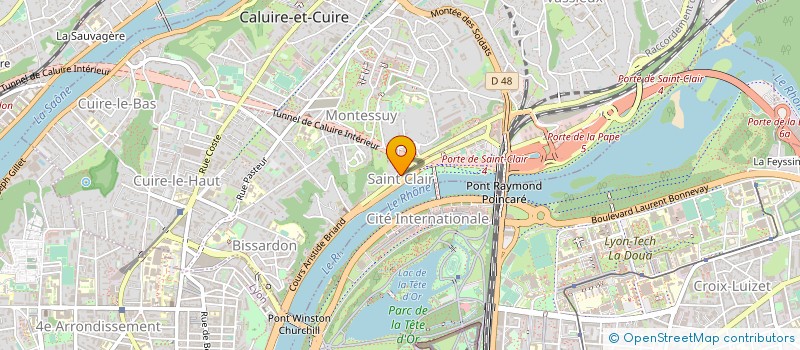 localisation de l'entreprise RMH à CALUIRE-ET-CUIRE