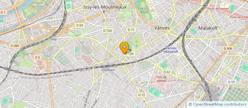 localisation de l'entreprise RMH  CLAMART