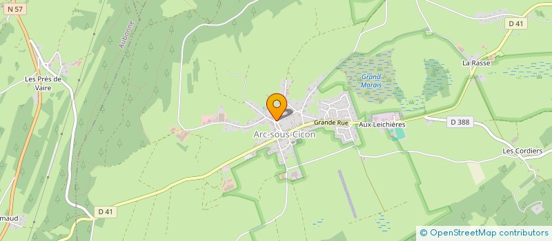 localisation de l'entreprise RMJ LA VUE DU CRET  ARC-SOUS-CICON