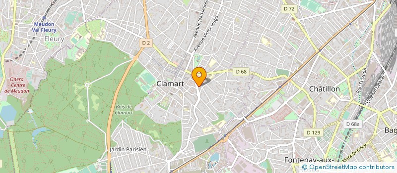 localisation de l'entreprise RMK-CLIM à CLAMART