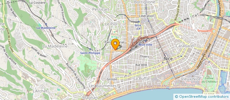 localisation de l'entreprise RMK IMMO à NICE
