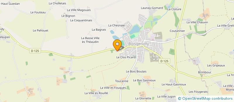 localisation de l'entreprise RML  BOISGERVILLY