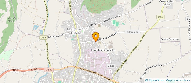 localisation de l'entreprise RMM  MOURS-SAINT-EUSEBE