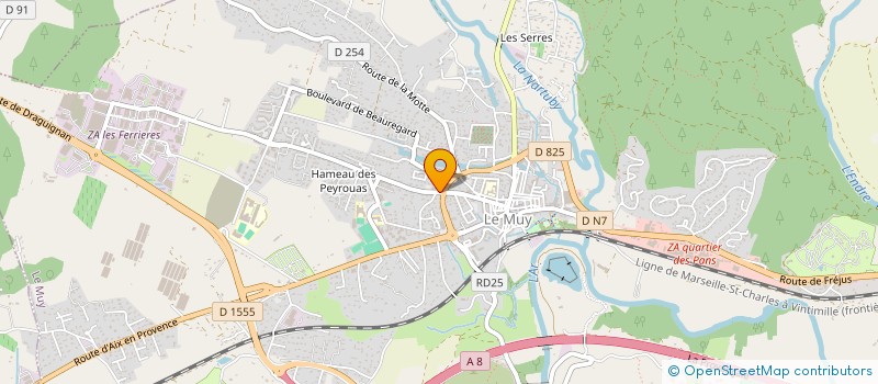 localisation de l'entreprise RMM  LE MUY