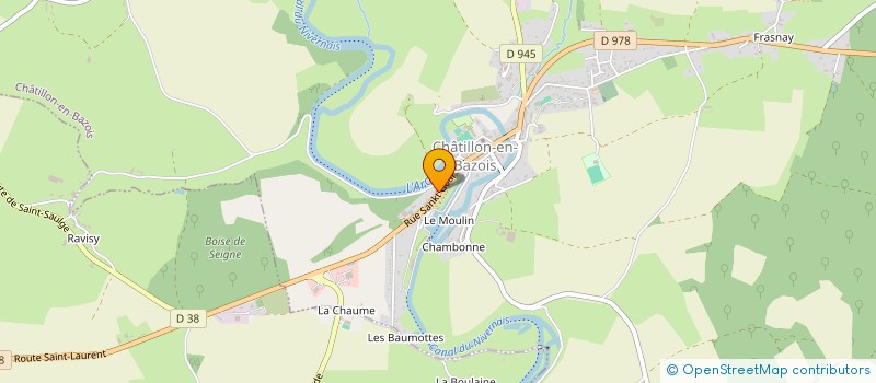 localisation de l'entreprise RMM & PARTNER'S à CHATILLON-EN-BAZOIS