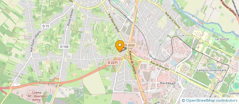 localisation de l'entreprise RMO à OLIVET