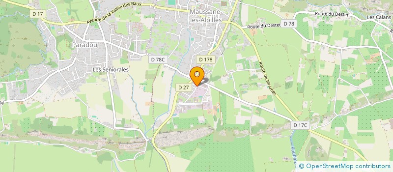 localisation de l'entreprise RMP à MAUSSANE-LES-ALPILLES