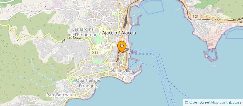 localisation de l'entreprise RMP  AJACCIO