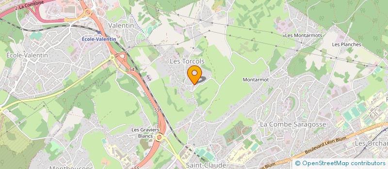 localisation de l'entreprise RMP à BESANCON
