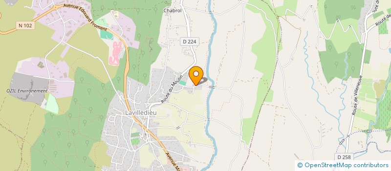 localisation de l'entreprise RMP  LAVILLEDIEU