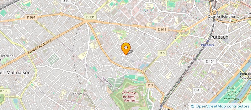 localisation de l'entreprise RMP CONSEIL  NANTERRE