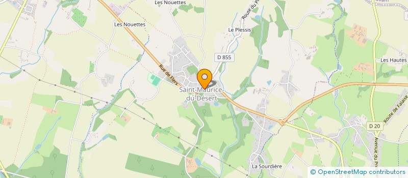 localisation de l'entreprise RMP GESTION  LES MONTS D'ANDAINE