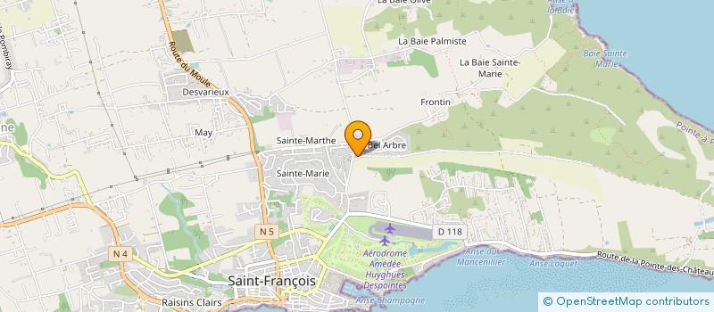 localisation de l'entreprise RMP PRODUITS DE LA MER à SAINT-FRANCOIS