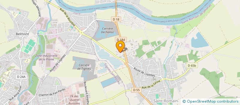 localisation de l'entreprise RMP (TAMARIS) - LE CLOS DE L'ARBOUSIER à SAINT-ROMAIN-DE-JALIONAS
