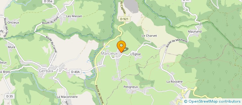 localisation de l'entreprise RMP TRAVAUX à MARCIEUX