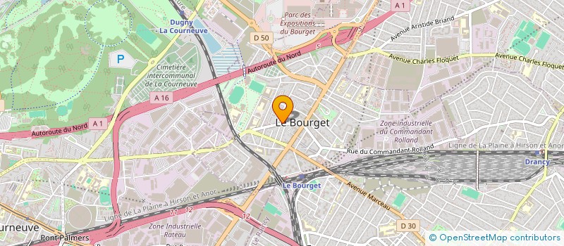 localisation de l'entreprise RMR à LE BOURGET