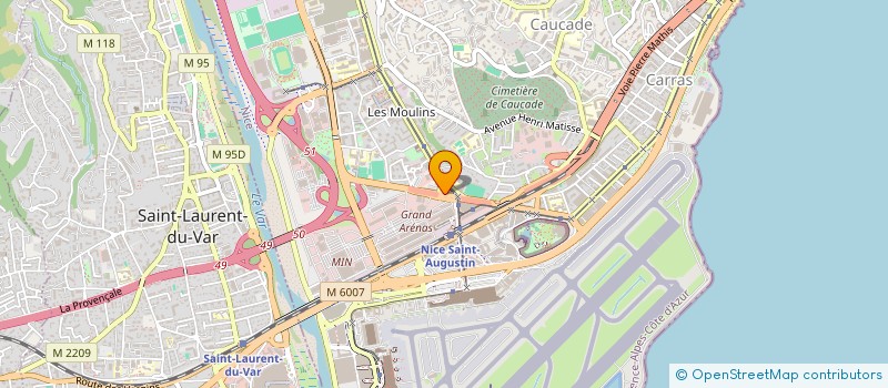 localisation de l'entreprise RMS BAT  NICE