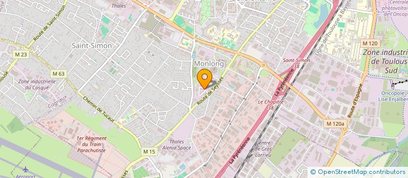 localisation de l'entreprise RMS - ECOLUX à TOULOUSE
