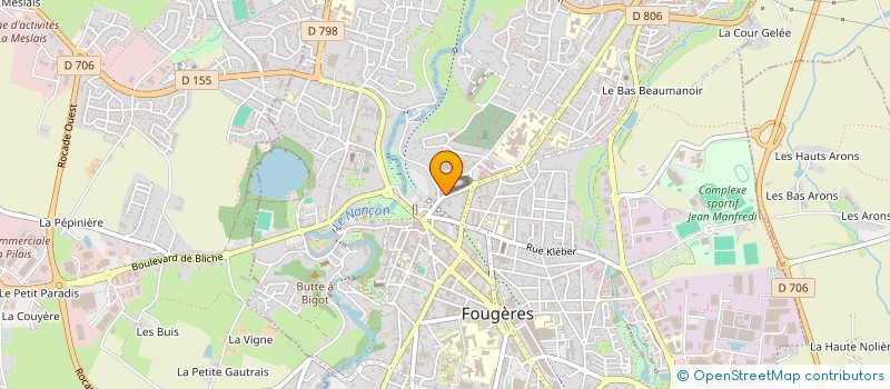 localisation de l'entreprise RMS PATRIMOINE  FOUGERES