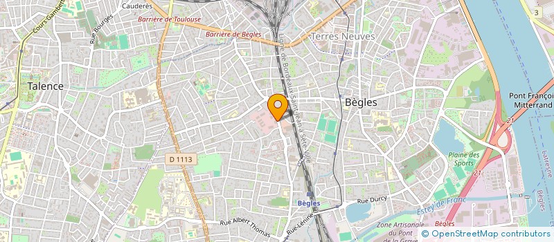 localisation de l'entreprise RMSINVEST - 33 à BEGLES