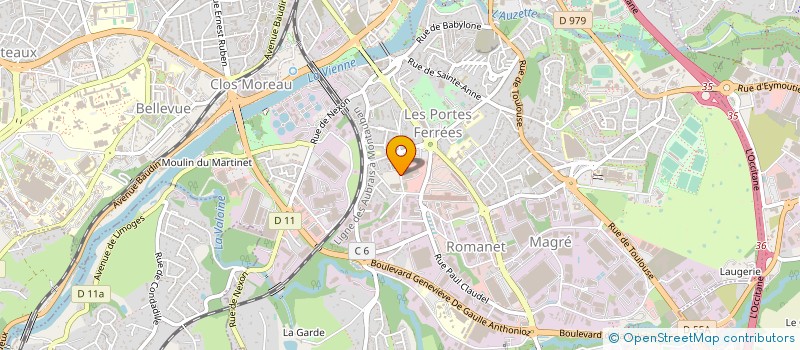 localisation de l'entreprise RMT KARTING à LIMOGES