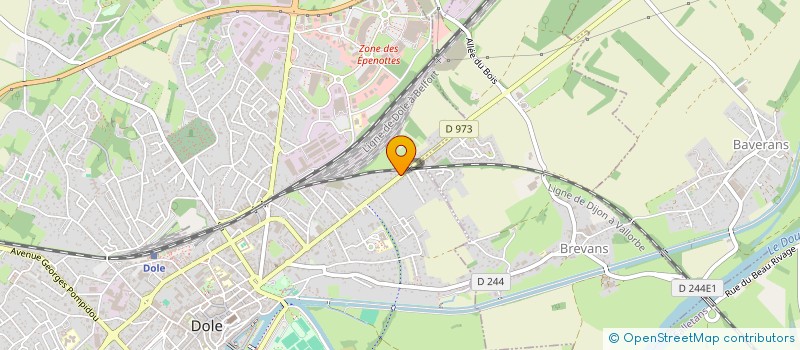localisation de l'entreprise RMT PROSERVICES à DOLE