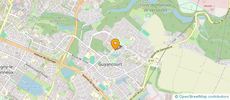 localisation de l'entreprise RMTA EXPRESS  GUYANCOURT