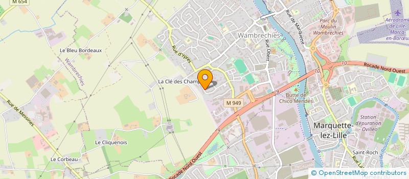 localisation de l'entreprise RMTD  WAMBRECHIES