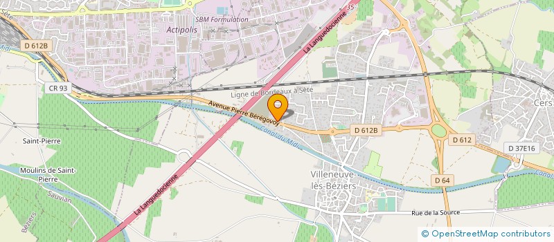 localisation de l'entreprise RMTP à VILLENEUVE-LES-BEZIERS