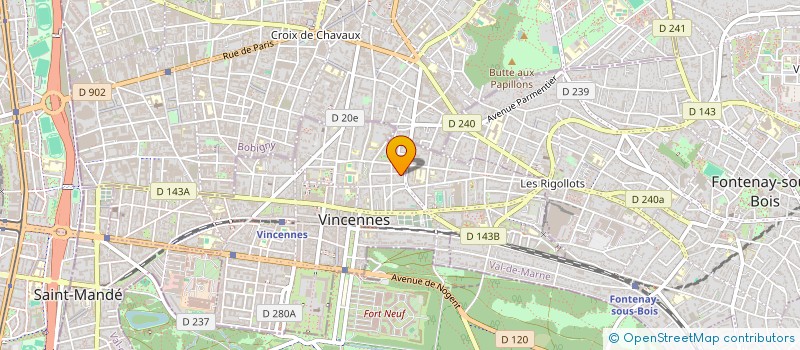 localisation de l'entreprise RMV  VINCENNES