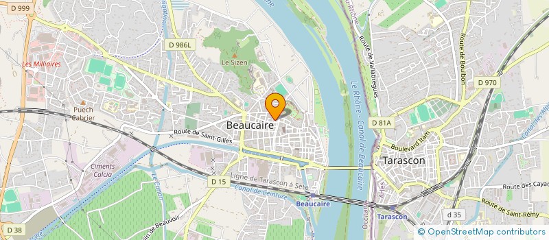 localisation de l'entreprise RMV  BEAUCAIRE