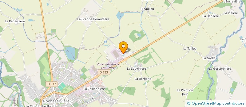 localisation de l'entreprise RMVB INVEST  ROCHESERVIERE