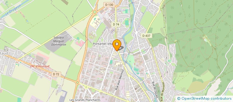 localisation de l'entreprise RMVB25  PONTARLIER