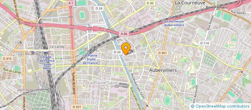 localisation de l'entreprise RMW  AUBERVILLIERS