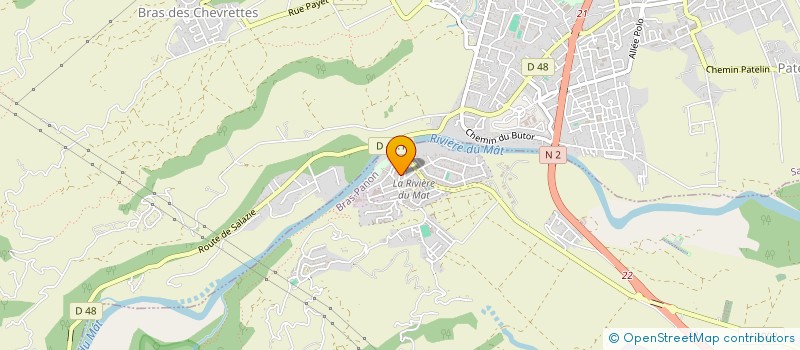 localisation de l'entreprise RMW CARRELAGE à BRAS-PANON
