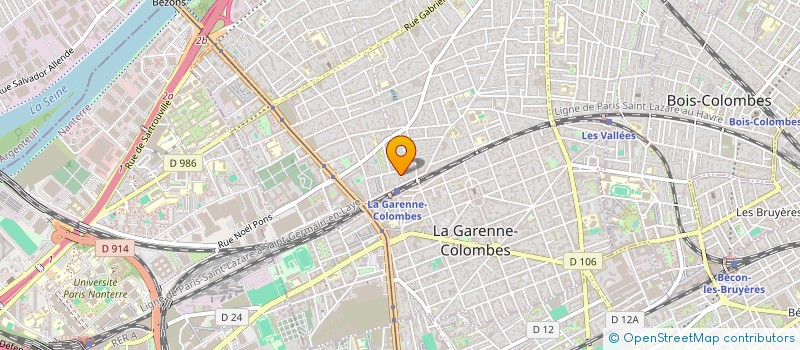 localisation de l'entreprise RMZ  COLOMBES