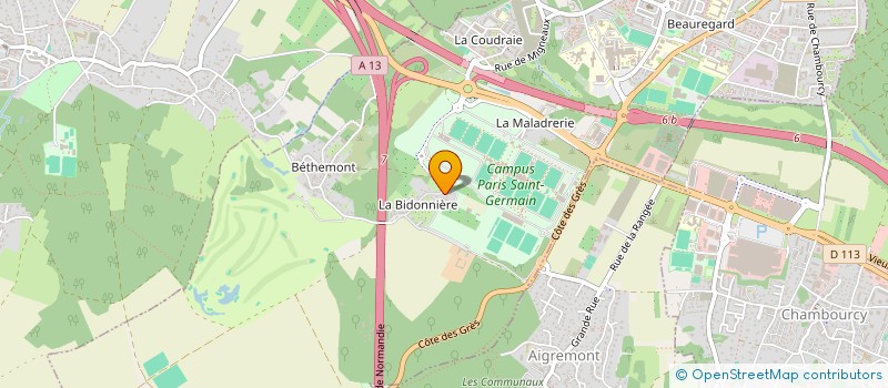 localisation de l'entreprise RN 13 AUTO à POISSY