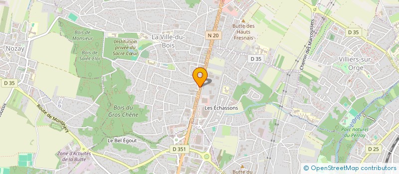 localisation de l'entreprise RN 20 AUTOS à LA VILLE-DU-BOIS